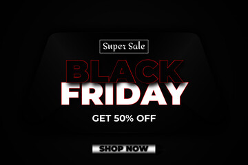 Super Sale Black Friday Banner