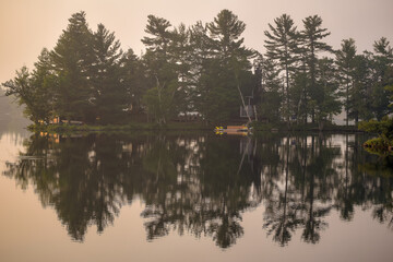 Canada Lake Print: Fine Art Photo Print - Sunrise in the Kawartha Lakes, Ontario, Canada
