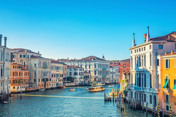 Fototapeta na wymiar Venice cityscape with Grand Canal waterway