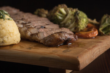 grilled steak on a plate