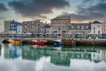Barbican marina in Plymouth Devon