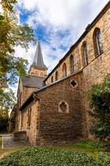 Fototapeta na wymiar Historical church exterior and tower in Saxony-Anhalt, Germany