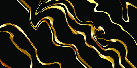 luxury black background with gold patterns. vector graphics