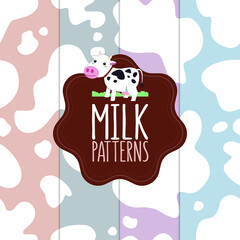 Milk splash pattern. Seamless design
