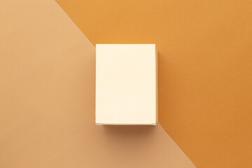 Paper skincare or perfume box mockup template.