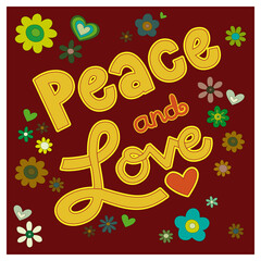 Peace and love background