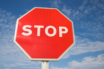 Stop signal close up