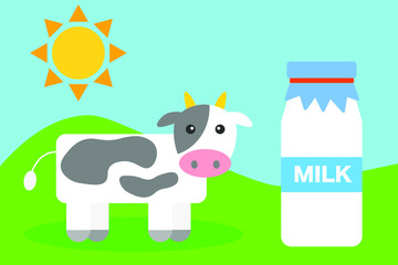 牧場の風景　可愛い