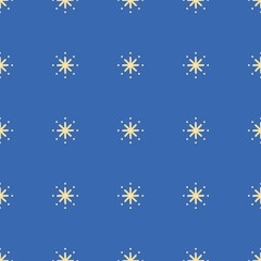 Tiny star seamless vector pattern. Bright asterisk illustration background.