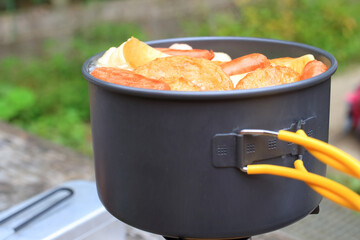 登山で作るおでん