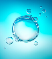 Luftblasen im Wasser