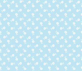Elegant pattern in small flowers. Liberty style. Floral seamless background. Ditsy print. Vector texture. A bouquet of spring flowers for fashion prints.