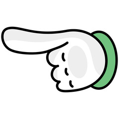 
Pointing icon, hand gesture
