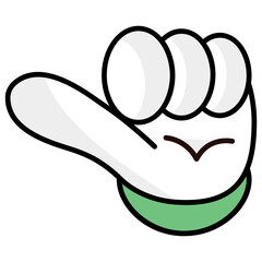 
Dislike hand gesture, thumb down 
