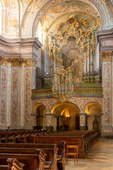 St. Stephan Church, part of the Augustinians Canons Abbey in Herzogenburg, Lower Austria. The...