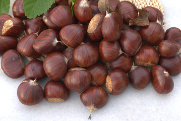 Chestnuts, new harvest, organic, fresh, delicious.kastania, kastana