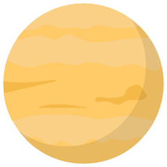 

Planet icon design of jupiter
