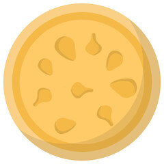 
Flat icon design of mars planet
