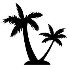 
Long trunk palm tree
