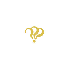 question mark and exclamation mark icon logo vector