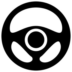 
Car controller steering wheel icon

