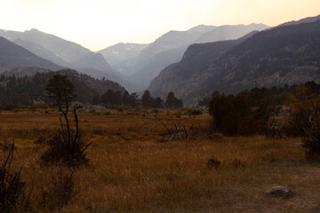 Sunset on Longs Peak Colorado