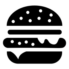 
Fast food burger with a steak patti
