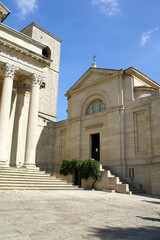 Fototapeta na wymiar Republic of San Marino: Church of Saint Peter