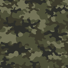 
Camouflage vector background seamless pattern classic design khaki