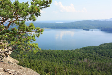 Naklejka premium Lake Arakul - view from the mountain