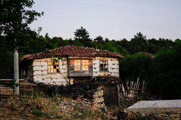 Traditional Turkish houses. Antalya, Akseki.