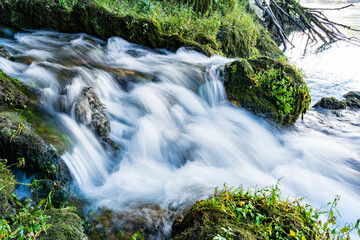 Vrelo river waterfall at Perucac in Serbia