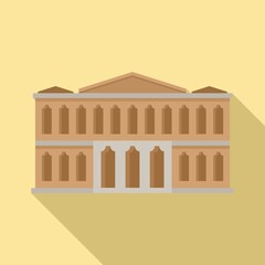 Fototapeta premium Ballet theater icon. Flat illustration of ballet theater vector icon for web design