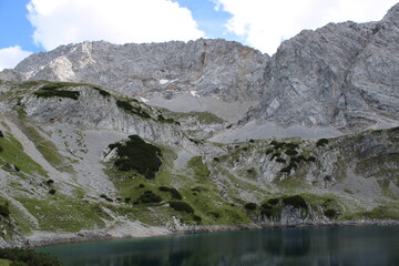 Beautiful Drachensee close to Coburger Hütte in Tyrol