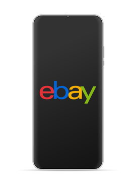 Ebay Logo Icon On Smartphone Screen