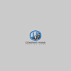 JJG  Letter Logo Design Cross Monogram Icon.