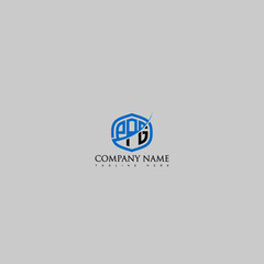 PPG Letter Logo Design Cross Monogram Icon.