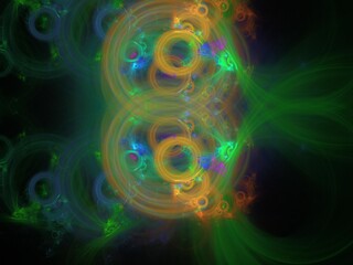 Imaginatory fractal background Image