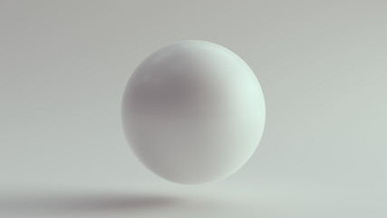 Big White 3d Sphere 3d illustration