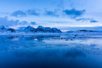 Fototapeta na wymiar Lofoten Archipelago, Nordland county, Norway, Arctic Circle, Europe