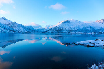 Obraz na płótnie Canvas Lofoten Archipelago, Nordland county, Norway, Arctic Circle, Europe
