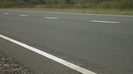 Road marking, Construction of a new road. Road surface repair.