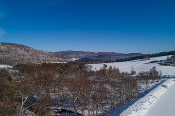 Wysowa Zdrój, zimowy klimat w miejscowości Ropki,
