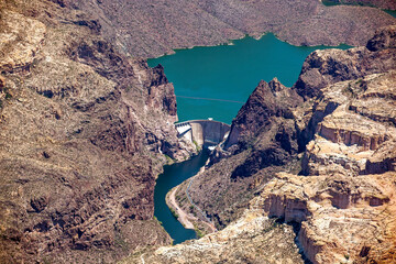 Horse Mesa Dam between Apache Lake & Canyon Lake