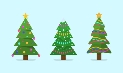 Collection Christmas tree. 