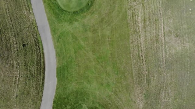 A Golf Course From A Birds Eye View.