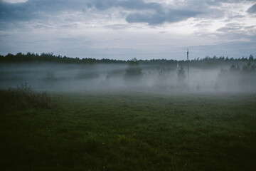 clouds over the river