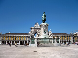 Fototapeta na wymiar Lisbon, city views of the capital of Portugal: streets, squares, monuments