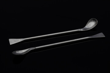 Spatula, Spoon - Metal Laboratory Equipments. Lab spatulas and micro scoop reagent lab sampling...