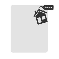 House for rent. vector icon